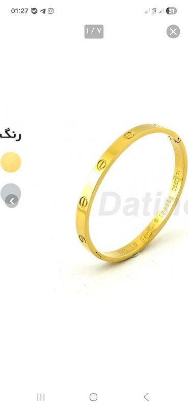 بنگل زنانه کارتیر مدل لاو استیل رنگ ثابت