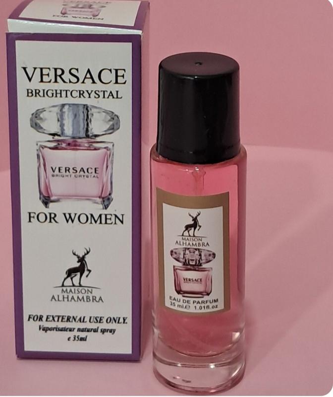 عطر ادوپرفیوم زنانه الحمبرا مدل ورساچه برایت کریستال حجم ۳۵ میل