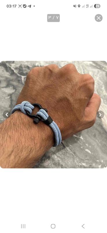 دستبند امگا مدل A379 رنگ نقره ای 