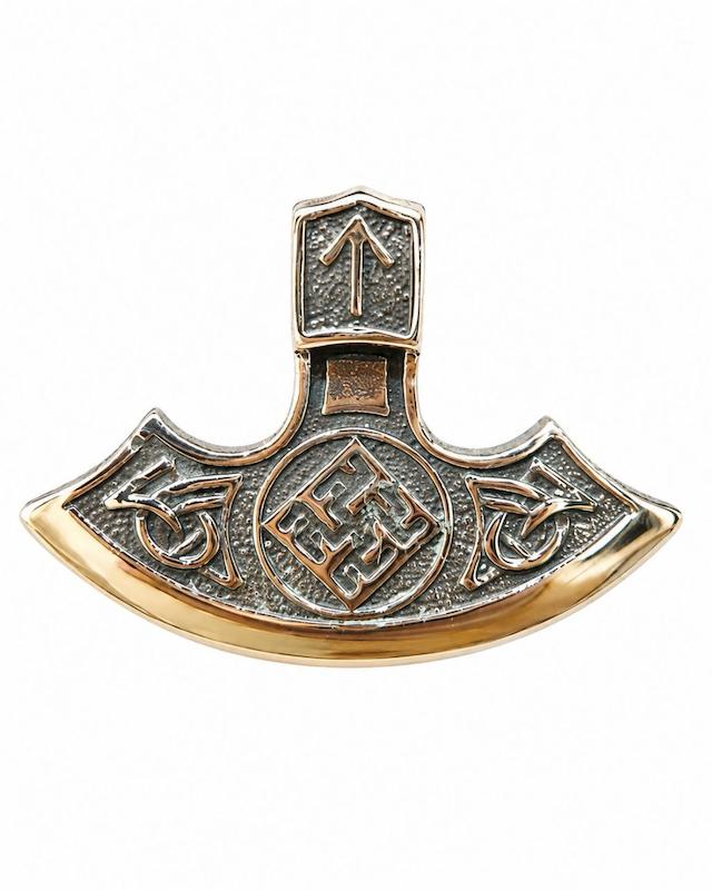 پلاک گردنی استیل طرح چکش ثور 