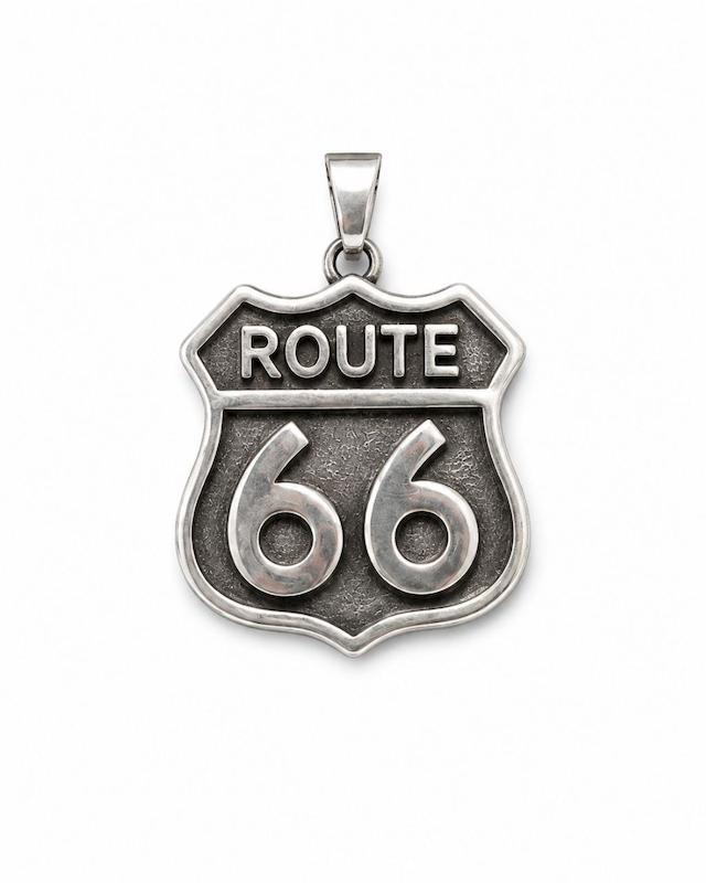 پلاک استیل طرح Route 66