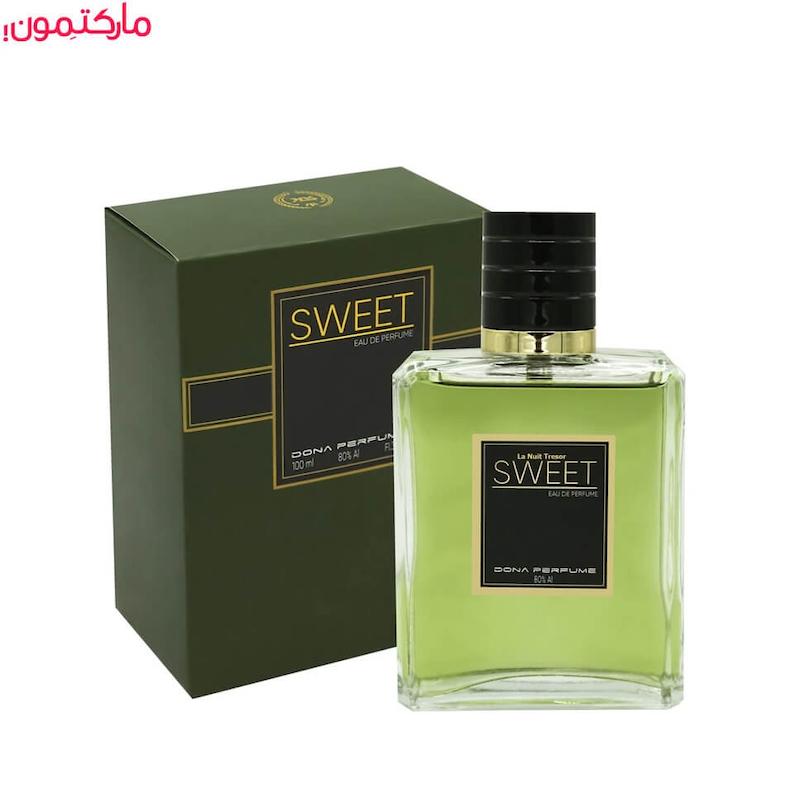 ادوپرفیوم 100میل دونا استیکر 2 طلایی SWEET برند سدیوس