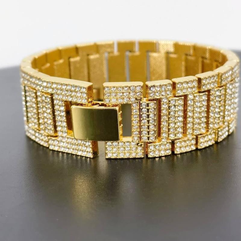 دستبند فول نگین 