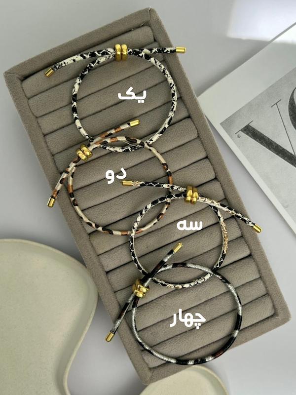 دستبند چرم هرمس پلنگی در ۹ رنگ خرده و عمده