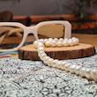 گردنبند و دستبند مروارید پرورشی (اصل)