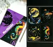 پک ۴ برگی اسکرچ آرت (نقاشی خراشیدنی) حیوانات