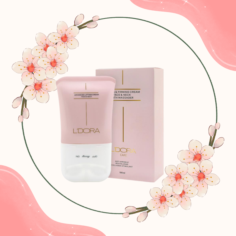 کرم لیفتینگ صورت و گردن ماساژور دار جوان ساز لدورا کر 100 میلی لیتر