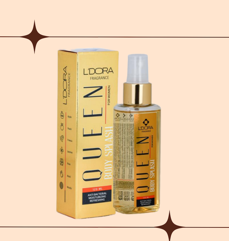 اسپری خوشبوکننده بدن زنانه مدل Queen لدورا فرگرنس 120 میلی لیتر