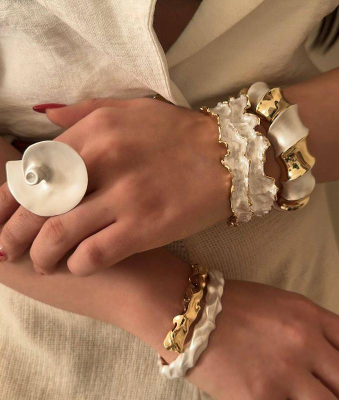 بنگل های فشن آبکاری نقره