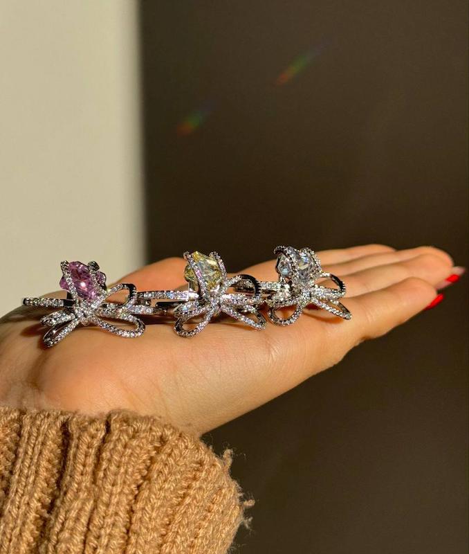 انگشتر های جواهری پاپیون