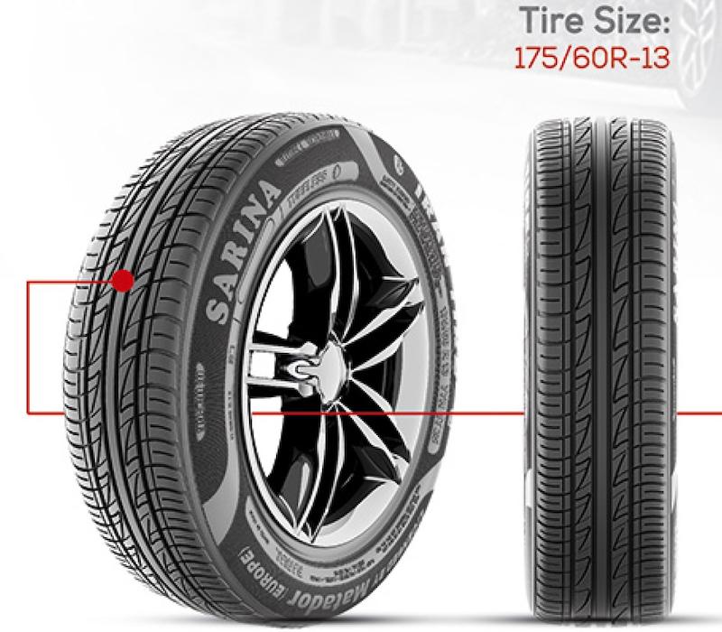 لاستیک ایران تایر سایز 175/60R13 طرح سارینا تولید 202(قیمت حلقه ای)