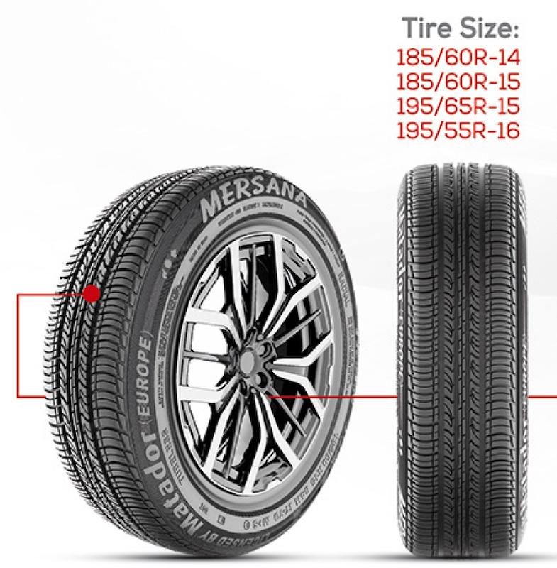 لاستیک ایران تایر سایز 185/65R14 طرح مرسانا تولید 2025 (قیمت حلقه ای)