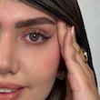 لنز رنگی قهوه ای عسلی رز آلیس براون