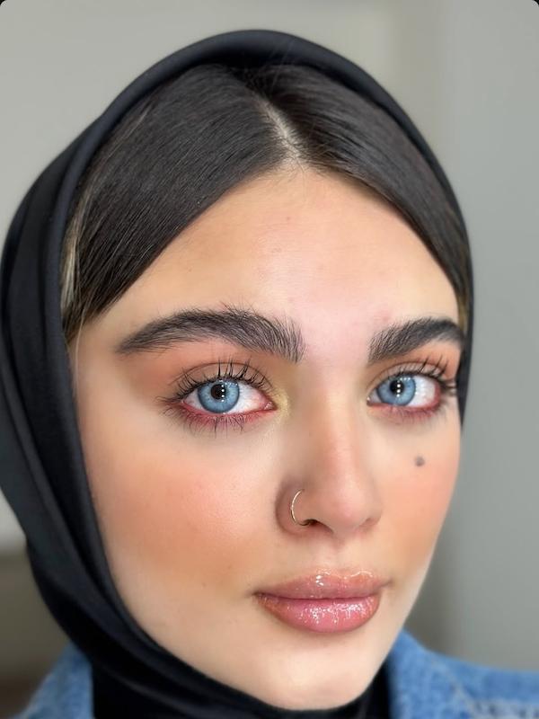 لنز رنگی آبی فانتزی سلنا بلو جین