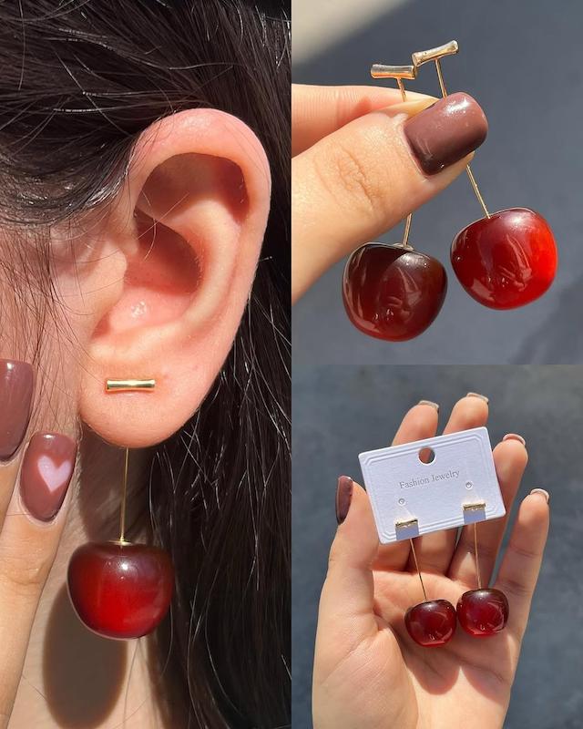 گوشواره گیلاسی وارداتی