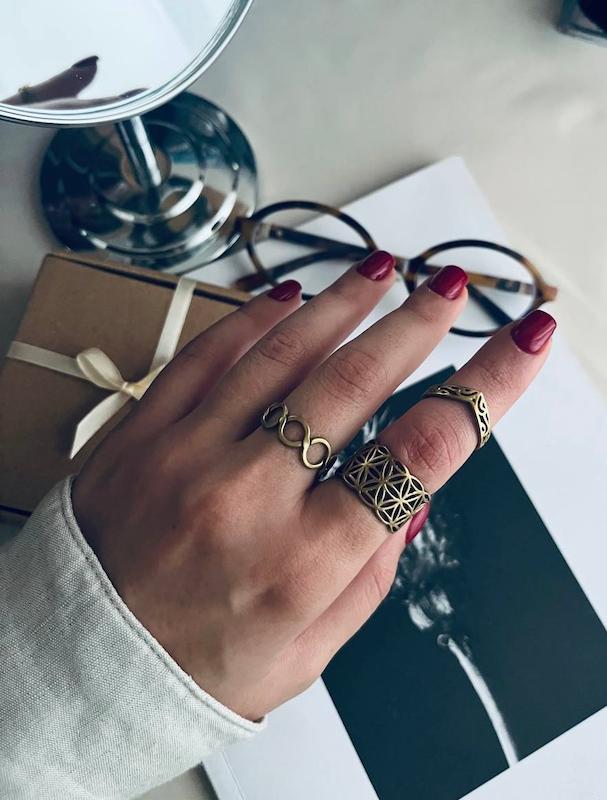 انگشتر برنجی  گلد