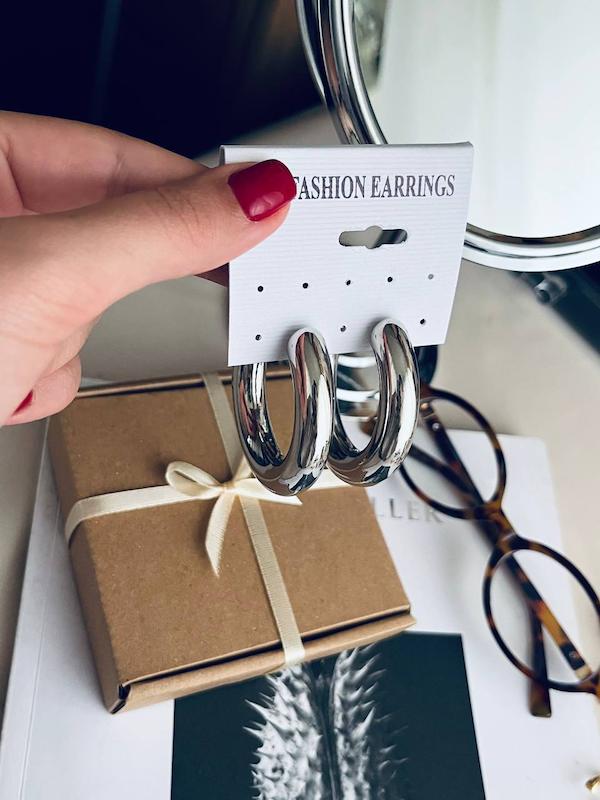 گوشواره حلقه تو خالی 