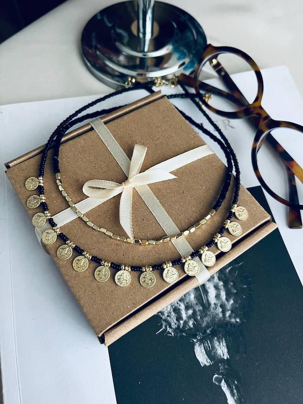 گردنبند ست تابستونه مشکی