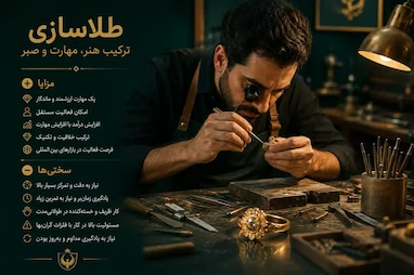 سختی‌ها و مزایای شغل طلاسازی؛ آیا طلاسازی شغل مناسبی است؟