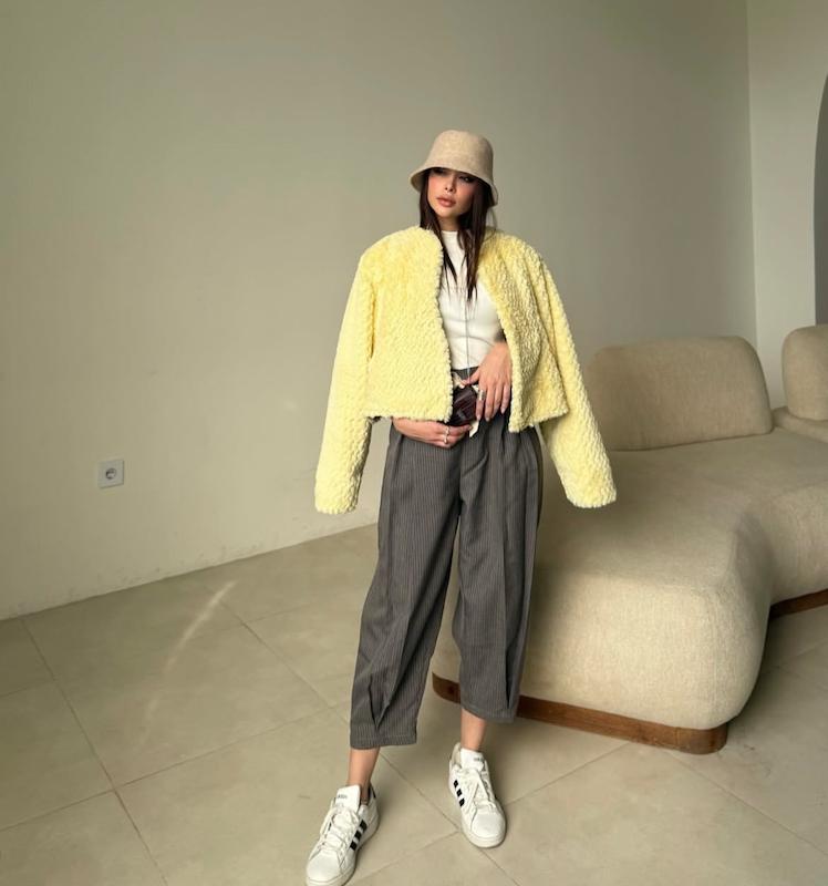 شلوار فاستونی گردویی دیپلمات بندار چهار فصل 