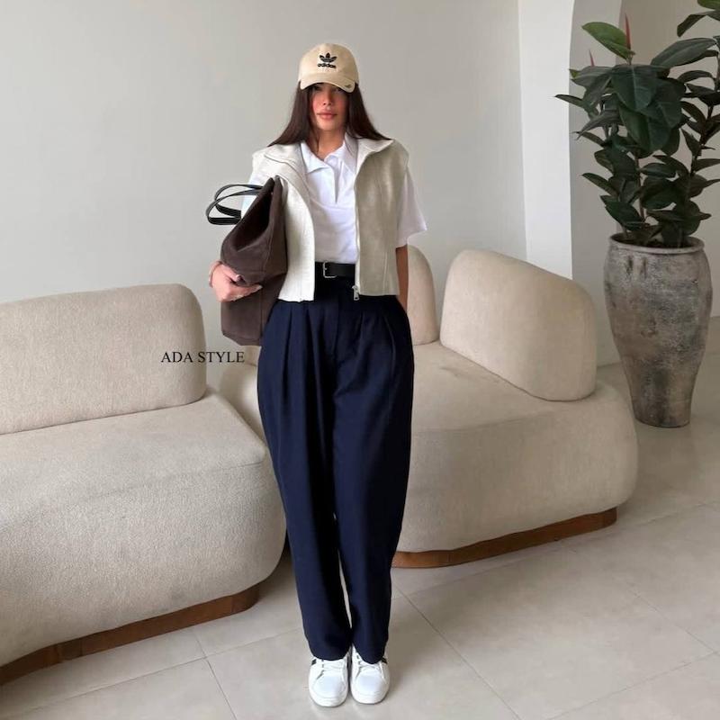 شلوار فوتر سورمه ای