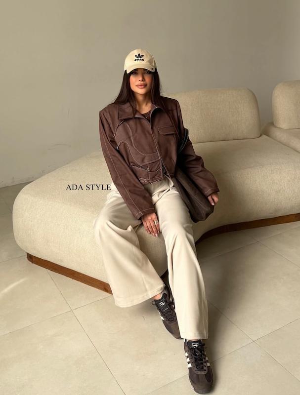 شلوار فاستونی کرم نچرال بگ