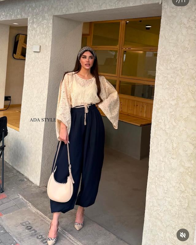 شلوار بالنی سورمه ای