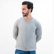 پلیور بافت اسلیم فیت یقه هفت مردانه - 03252357
