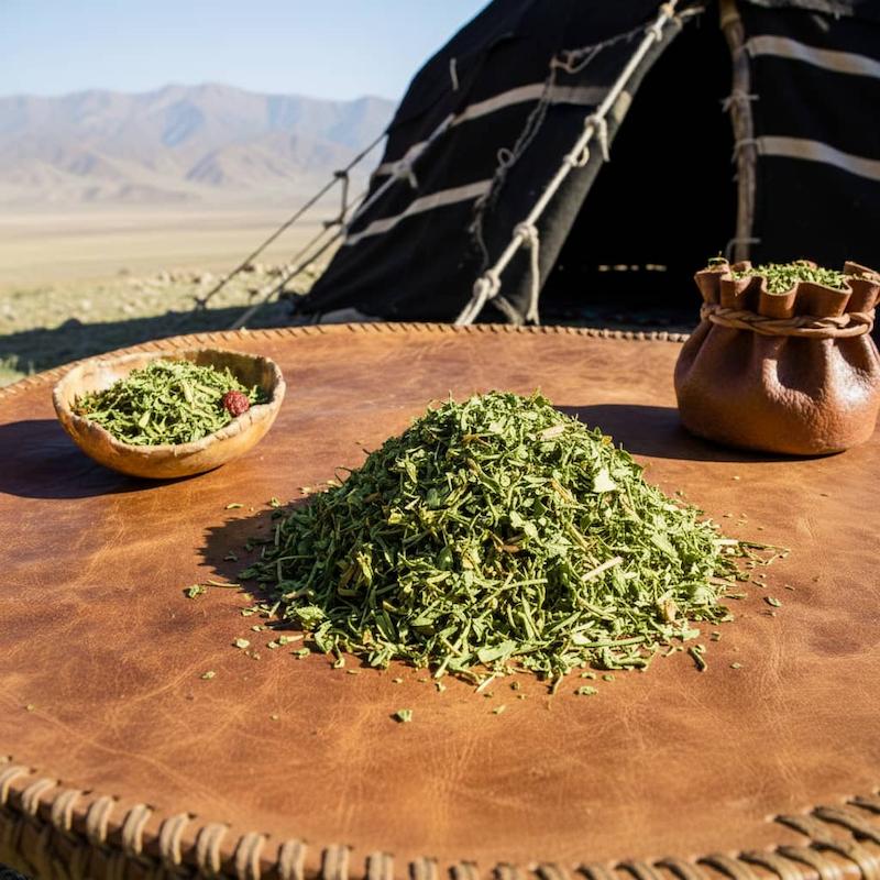 گیاه بن سرخ عشایری «بنصور»