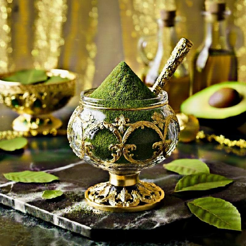 🥑 پودر برگ اوکادو اعلاء «ما3تا»