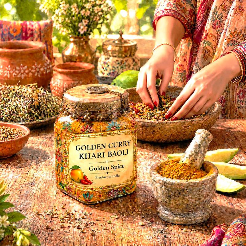  کاری طلایی خاری بائولی، ادویه کاری هندی، ادویه هندی، خاری بائولی، ادویه ما۳تا، اصفهان، ادویه طلایی، کاری هندی، ادویه انبه، ادویه معطر، ادویه غذا، فروشگاه اینترنتی ادویه، آنلاین شاپ ما۳تا، ایران، ارسال به سراسر کشور Khari Baoli Curry, Indian Curry Spice, Indian Spice, Golden Curry, Khari Baoli, Curry Powder, Indian Curry Powder, Mango Spice, Mild Spicy Curry, Aromatic Spice, Curry Seasoning, Persian Spice Shop, Ma3ta Spices, Isfahan Spice, Iranian Spice Shop
