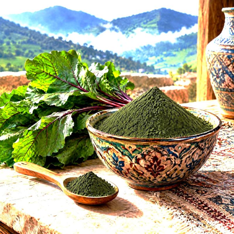 پودر برگ چغندر، برگ چغندر چالدران، پودر چغندر ما۳تا، سبزی خشک اصفهان، خرید برگ چغندر، خرید سبزی خشک، برگ چغندر خشک، سبزی خشک معطر، سبزی آش، سبزی سوپ، سبزی کوکو، سبزی خوراک، سبزی سنتی ایرانی، محصولات چالدران، فروش سبزی خشک Dried beet leaf powder, Chaldoran beet leaf, Ma3ta beet powder, Isfahan dried herbs, dried beet greens, Iranian dried herbs, Persian dried herbs, aromatic beet leaf, dried herbs for soup, dried herbs for ash, dried herbs for kuku, traditional Iranian herbs, Chaldoran products, buy dried herbs Isfahan, Ma3ta spices