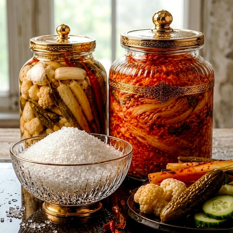 نمک تخمیری مسیله بدون ید و بدون ضدکلوخه؛ مناسب کیمچی، ترشی و سبزیجات پروبیوتیک. خرید آنلاین از ادویه ما3تا، اصفهان؛ ارسال به سراسر کشور. نمک بدون ید 