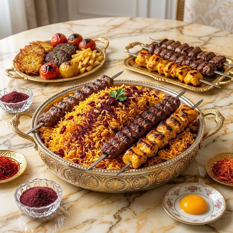 ادویه قاطی‌پلو، ادویه قاطی پلو ما۳تا، سماق درجه یک، ادویه برنج، ادویه ایرانی، ادویه اصفهان، طعم دهنده برنج، ادویه سنتی، خرید ادویه آنلاین، ادویه لوکس saffron rice seasoning, Persian rice spice, sumac spice, Iranian spice blend, tahchin seasoning, rice with tomato, traditional Persian spice, buy Persian spices online, Isfahan spice brand, Ma3ta spices, luxury spice blend, dried herbs Iran, kebab side dish rice, premium sumac, authentic Iranian seasoning