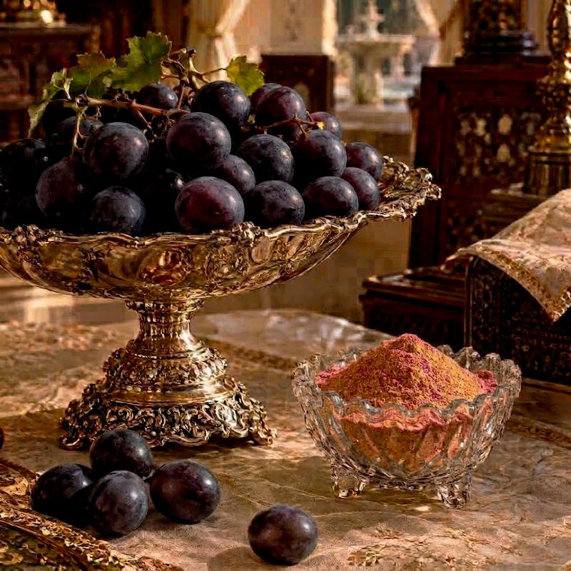 پودر ملس انگور، ملس انگور، پودر غوره، ملاس انگور، پودر ملاس، چاشنی ملس، پودر قند، چاشنی سالاد، ادویه ملس، چاشنی خیار و گوجه سبز، ادویه ما۳تا، ادویه اصفهان، خرید ادویه از اصفهان، چاشنی غوره، ادویه ما۳تا اصفهان: grape sour powder, verjuice powder, grape molasses powder, sweet and sour seasoning, tangy grape seasoning, Persian spice blend, Persian seasoning, Iranian spices, Isfahan spices, buy spices online, Persian verjuice, grape powder seasoning, salad seasoning, Ma3ta spices, Iranian sour powder
