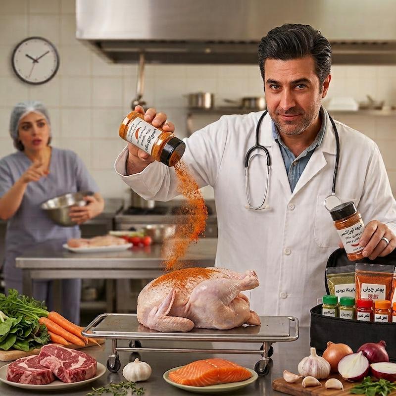 ادویه ما۳تا، ادویه اورژانسی، ادویه چندمنظوره، ادویه آماده، چاشنی غذا، ادویه اصفهان، خرید ادویه Ma3ta spice, emergency spice, multipurpose spice, all-purpose seasoning, instant seasoning, quick flavor booster, spice blend, fine spice powder, mixed spices, Persian spice blend, Iranian spices, Isfahan spices, buy spices online, gourmet spices, Ma3ta emergency spice