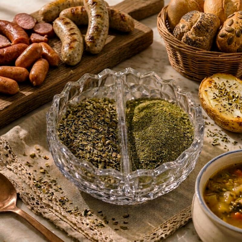 مارجوروم، سبزی مارجوروم، مارجوروم آلمانی، مرزنجوش فرنگی، ادویه مارجوروم، مارجوروم خشک، علف سوسیس، ورست‌کراوت، ادویه سوسیس، ادویه سوپ سیب‌زمینی، ادویه ما۳تا، سبزی خشک اروپایی، خرید مارجوروم، ادویه آلمانی، ادویه اصفهان marjoram, dried marjoram, sweet marjoram, German marjoram, Wurstkraut, sausage herb, marjoram leaves, Ma3ta herbs, European herbs, marjoram for soup, marjoram seasoning, buy marjoram online, Isfahan spices, gourmet dried herbs, Iranian herbs shop