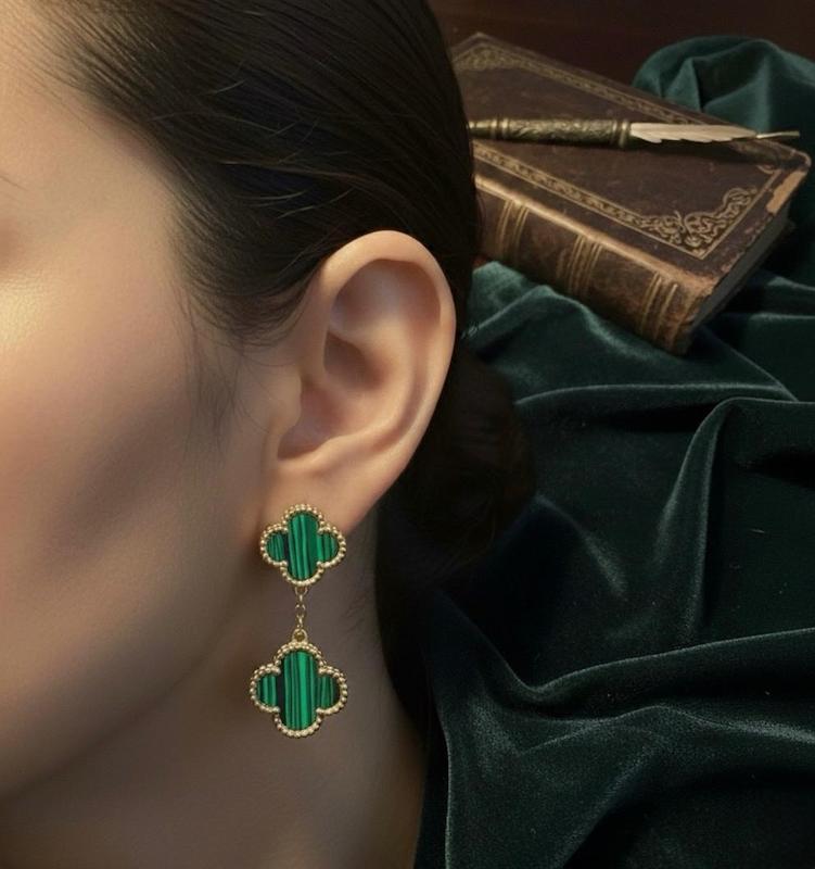 گوشواره van cleef green