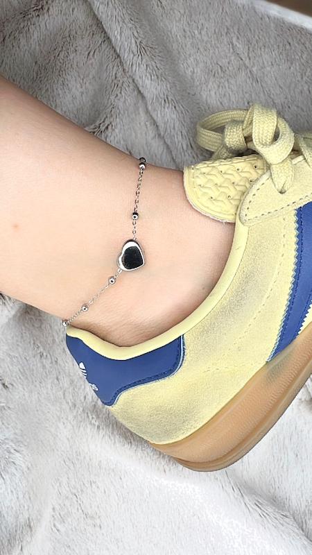 پابند قلبی نقره