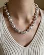 گردنبند Silver ball pearl
