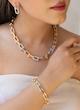دستبند زنانه وارداتی طرح تیفانی tiffany رنگ طلایی و نقره ای