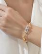 دستبند زنانه وارداتی طرح تیفانی tiffany رنگ طلایی و نقره ای