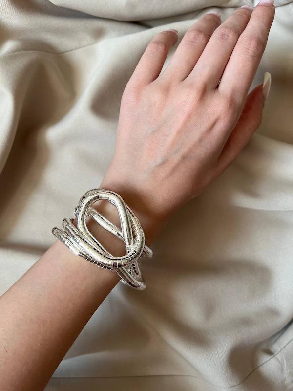 دستبند و گردنبند زنانه  Flexible گرد