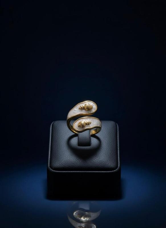 انگشتر میناکاری صدف 5