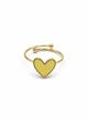 انگشتر طلایی قلب صدفی