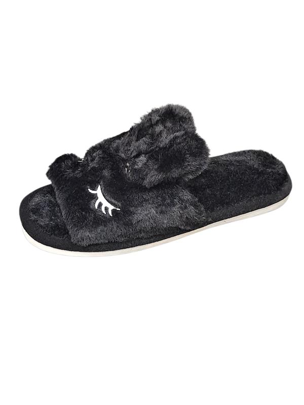 اسلیپر لواشکی چشم خرگوش مشکی