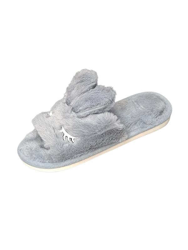 اسلیپر لواشکی چشم خرگوش طوسی