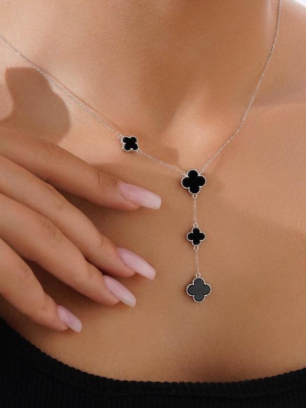 گردنبند van cleef silver