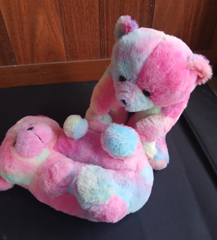 پاپوش و پاندوف زنانه teddy تدی وارداتی فری سایز کفی پارچه ضد سر آبرنگی