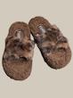 روفرشی و اسلیپر زنانه طرح پلنگی قهوه ای کفی EVA وارداتی